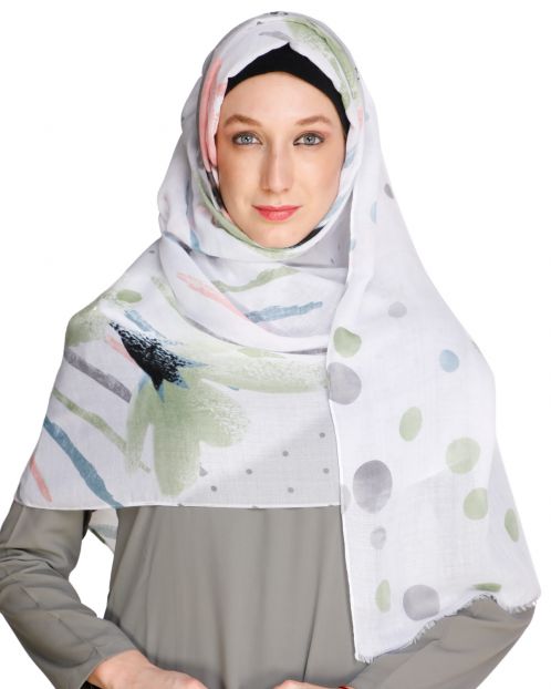 Colour Splash Grey Hijab
