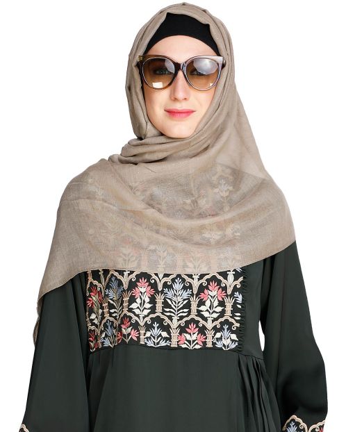 Glitter Sprinkled Taupe Hijab