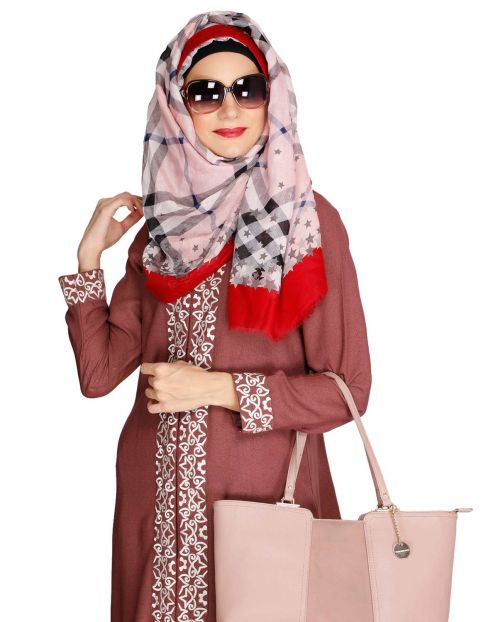 Mattstar Red Casual Hijab
