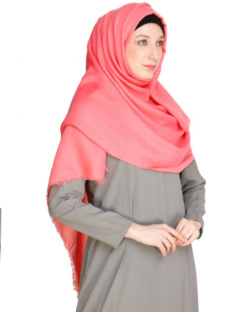 Solid Colour Dark Peach Hijab
