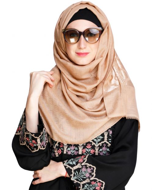 Modern Art Brown Hijab