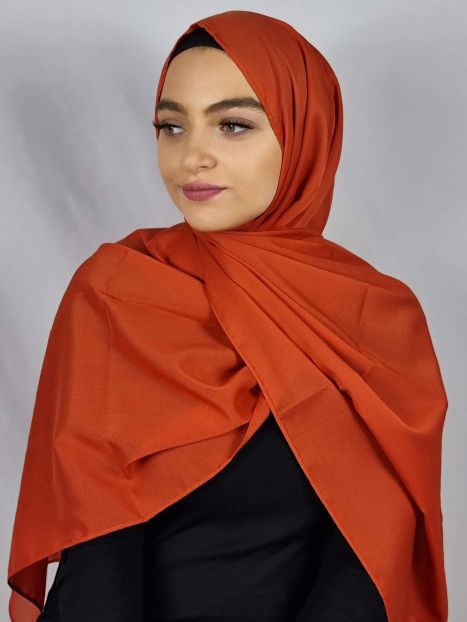 Brick Basic Chiffon Hijab